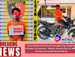 Unit Reskrim Polsek Kotapinang Tangkap Pelaku Curanmor, Motor Honda Verza Milik Warga Sisumut Diamankan
