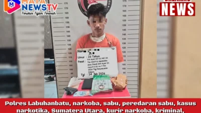 Satres Narkoba Polres Labuhanbatu Ungkap Peredaran Sabu Lebih dari 1 Kilogram, Kurir Diamankan