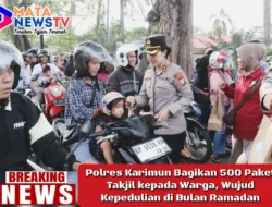 Polres Karimun Bagikan 500 Paket Takjil kepada Warga, Wujud Kepedulian di Bulan Ramadan