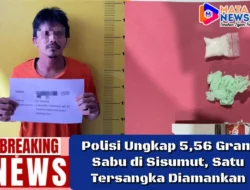 Polisi Ungkap 5,56 Gram Sabu di Sisumut, Satu Tersangka Diamankan