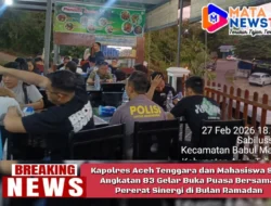 Kapolres Aceh Tenggara dan Mahasiswa STIK Angkatan 83 Gelar Buka Puasa Bersama, Pererat Sinergi di Bulan Ramadan