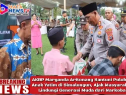 AKBP Marganda Aritonang Santuni Puluhan Anak Yatim di Simalungun, Ajak Masyarakat Lindungi Generasi Muda dari Narkoba