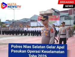 Polres Nias Selatan Gelar Apel Pasukan Operasi Keselamatan Toba 2026
