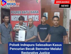 Polsek Indrapura Selesaikan Kasus Pencurian Becak Bermotor Melalui Restorative Justice
