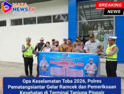 Ops Keselamatan Toba 2026, Polres Pematangsiantar Gelar Ramcek dan Pemeriksaan Kesehatan di Terminal Tanjung Pinggir