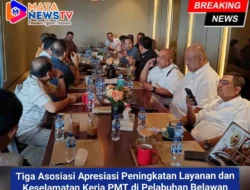 Tiga Asosiasi Apresiasi Peningkatan Layanan dan Keselamatan Kerja PMT di Pelabuhan Belawan