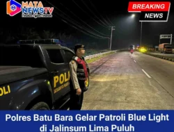 Polres Batu Bara Gelar Patroli Blue Light di Jalinsum Lima Puluh