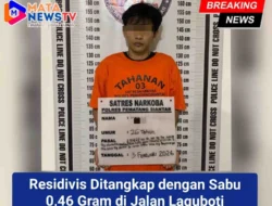 Residivis Ditangkap dengan Sabu 0,46 Gram di Jalan Laguboti