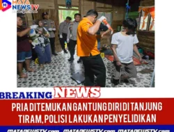 Pria Ditemukan Gantung Diri di Tanjung Tiram, Polisi Lakukan Penyelidikan