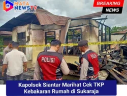 Kapolsek Siantar Marihat Cek TKP Kebakaran Rumah di Sukaraja