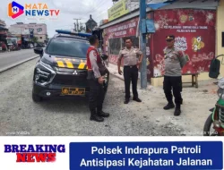 Polsek Indrapura Patroli Antisipasi Kejahatan Jalanan