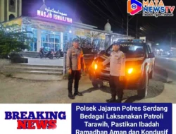 Polsek Jajaran Polres Serdang Bedagai Laksanakan Patroli Tarawih, Pastikan Ibadah Ramadhan Aman dan Kondusif