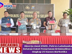 Kinerja Awal 2026, Polres Labuhanbatu Selatan Catat Penurunan Kriminalitas dan Ungkap 23 Kasus Narkotika
