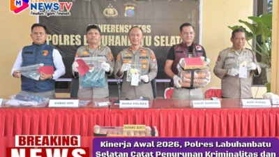 Kinerja Awal 2026, Polres Labuhanbatu Selatan Catat Penurunan Kriminalitas dan Ungkap 23 Kasus Narkotika