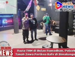 Razia THM di Bulan Ramadhan, Polsek Tanah Jawa Periksa Kafe di Simalungun