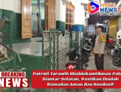 Patroli Tarawih Bhabinkamtibmas Polsek Siantar Selatan, Pastikan Ibadah Ramadan Aman dan Kondusif