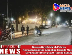 Timsus Dayok Mirah Polres Pematangsiantar Amankan Sepeda Motor Berknalpot Brong Saat Patroli Subuh