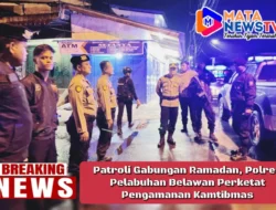 Patroli Gabungan Ramadan, Polres Pelabuhan Belawan Perketat Pengamanan Kamtibmas