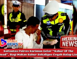 Satlantas Polres Karimun Gelar “Sahur Of The Road”, Bagi Makan Sahur Sekaligus Cegah Balap Liar