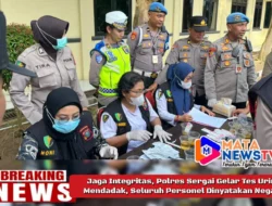 Jaga Integritas, Polres Sergai Gelar Tes Urine Mendadak, Seluruh Personel Dinyatakan Negatif