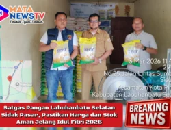 Satgas Pangan Labuhanbatu Selatan Sidak Pasar, Pastikan Harga dan Stok Aman Jelang Idul Fitri 2026