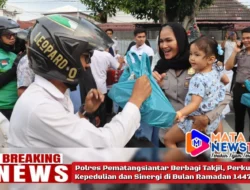 Polres Pematangsiantar Berbagi Takjil, Perkuat Kepedulian dan Sinergi di Bulan Ramadan 1447 H