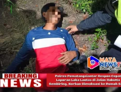 Polres Pematangsiantar Respon Cepat Laporan Laka Lantas di Jalan Rakutta Sembiring, Korban Dievakuasi ke Rumah Sakit