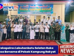 Wakapolres Labuhanbatu Selatan Buka Puasa Bersama di Polsek Kampung Rakyat