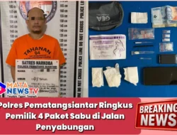 Polres Pematangsiantar Ringkus Pemilik 4 Paket Sabu di Jalan Penyabungan