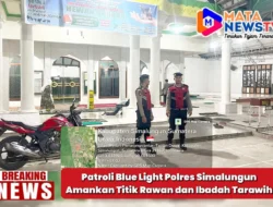 Patroli Blue Light Polres Simalungun Amankan Titik Rawan dan Ibadah Tarawih