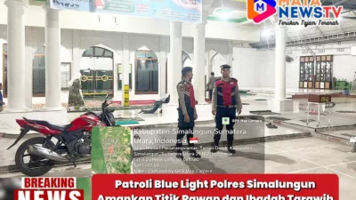 Patroli Blue Light Polres Simalungun Amankan Titik Rawan dan Ibadah Tarawih