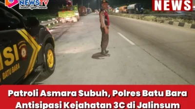 Patroli Asmara Subuh, Polres Batu Bara Antisipasi Kejahatan 3C di Jalinsum