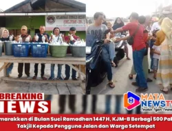 Semarakkan di Bulan Suci Ramadhan 1447 H, KJM-B Berbagi 500 Paket Takjil Kepada Pengguna Jalan dan Warga Setempat