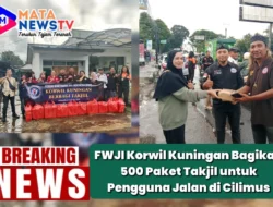 FWJI Korwil Kuningan Bagikan 500 Paket Takjil untuk Pengguna Jalan di Cilimus