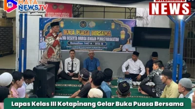 Lapas Kelas III Kotapinang Gelar Buka Puasa Bersama Warga Binaan, Pererat Kebersamaan di Bulan Ramadan