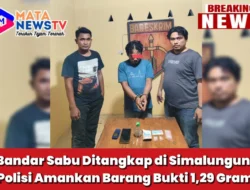 Bandar Sabu Ditangkap di Simalungun, Polisi Amankan Barang Bukti 1,29 Gram