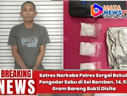 Satres Narkoba Polres Sergai Bekuk Pengedar Sabu di Sei Bamban, 14,55 Gram Barang Bukti Disita