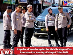 Kapolres Pematangsiantar Cek Kesiapan Pos Pam dan Pos Yan Ops Ketupat Toba 2026
