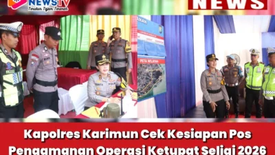 Kapolres Karimun Cek Kesiapan Pos Pengamanan Operasi Ketupat Seligi 2026