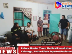Polsek Siantar Timur Mediasi Perselisihan Keluarga, Kedua Pihak Sepakat Berdamai