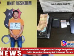 Polsek Panai Hilir Tangkap Pria Diduga Pengedar Sabu, Polisi Amankan Barang Bukti Hampir 7 Gram