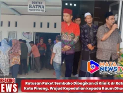Ratusan Paket Sembako Dibagikan di Klinik dr Ratna Kota Pinang, Wujud Kepedulian kepada Kaum Dhuafa