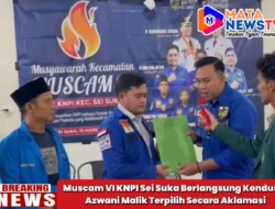 Muscam VI KNPI Sei Suka Berlangsung Kondusif, Azwani Malik Terpilih Secara Aklamasi