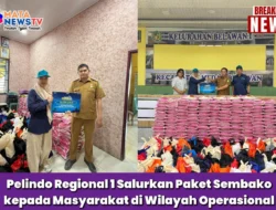 Pelindo Regional 1 Salurkan Paket Sembako kepada Masyarakat di Wilayah Operasional