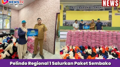 Pelindo Regional 1 Salurkan Paket Sembako kepada Masyarakat di Wilayah Operasional