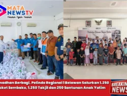 Ramadhan Berbagi, Pelindo Regional 1 Belawan Salurkan 1.250 Paket Sembako, 1.250 Takjil dan 250 Santunan Anak Yatim