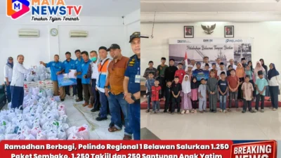 Ramadhan Berbagi, Pelindo Regional 1 Belawan Salurkan 1.250 Paket Sembako, 1.250 Takjil dan 250 Santunan Anak Yatim