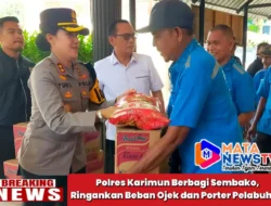Polres Karimun Berbagi Sembako, Ringankan Beban Ojek dan Porter Pelabuhan