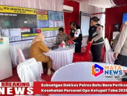 Subsatgas Dokkes Polres Batu Bara Periksa Kesehatan Personel Ops Ketupat Toba 2026