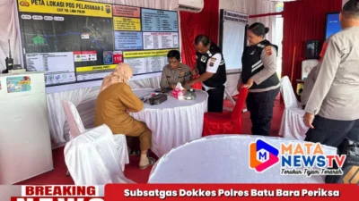 Subsatgas Dokkes Polres Batu Bara Periksa Kesehatan Personel Ops Ketupat Toba 2026